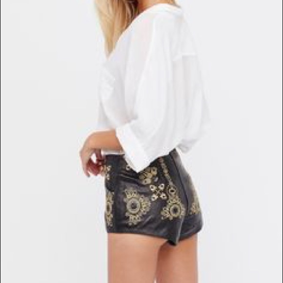 Understated Leather x Free People Outlaw Shorts - Picture 3 of 7